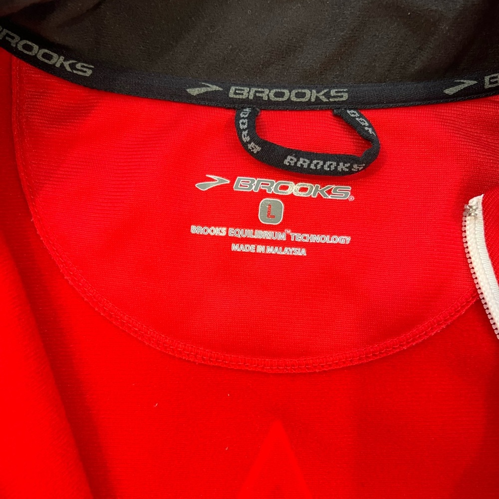 Brooks Red Full-Zip Track Jacket - image 5